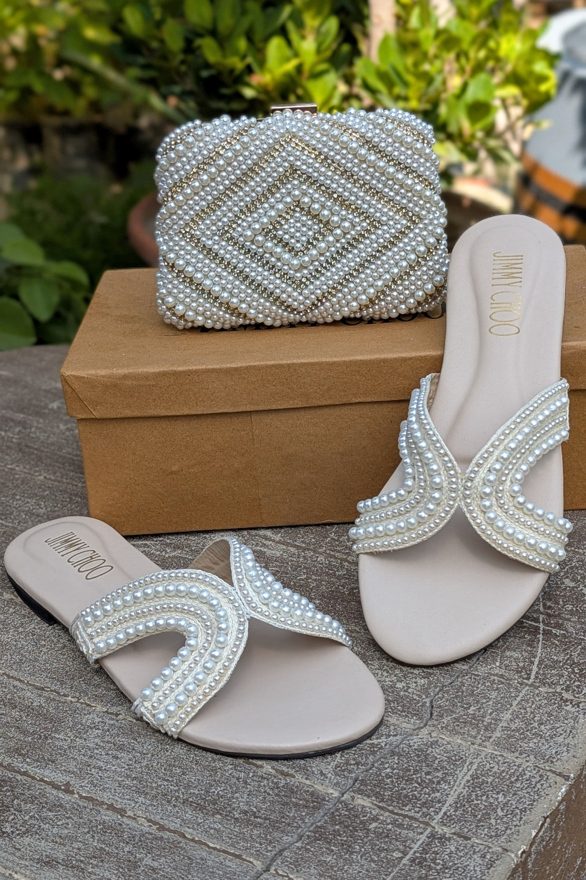 Combo of Clutch & Slippers for Women – Matching Set