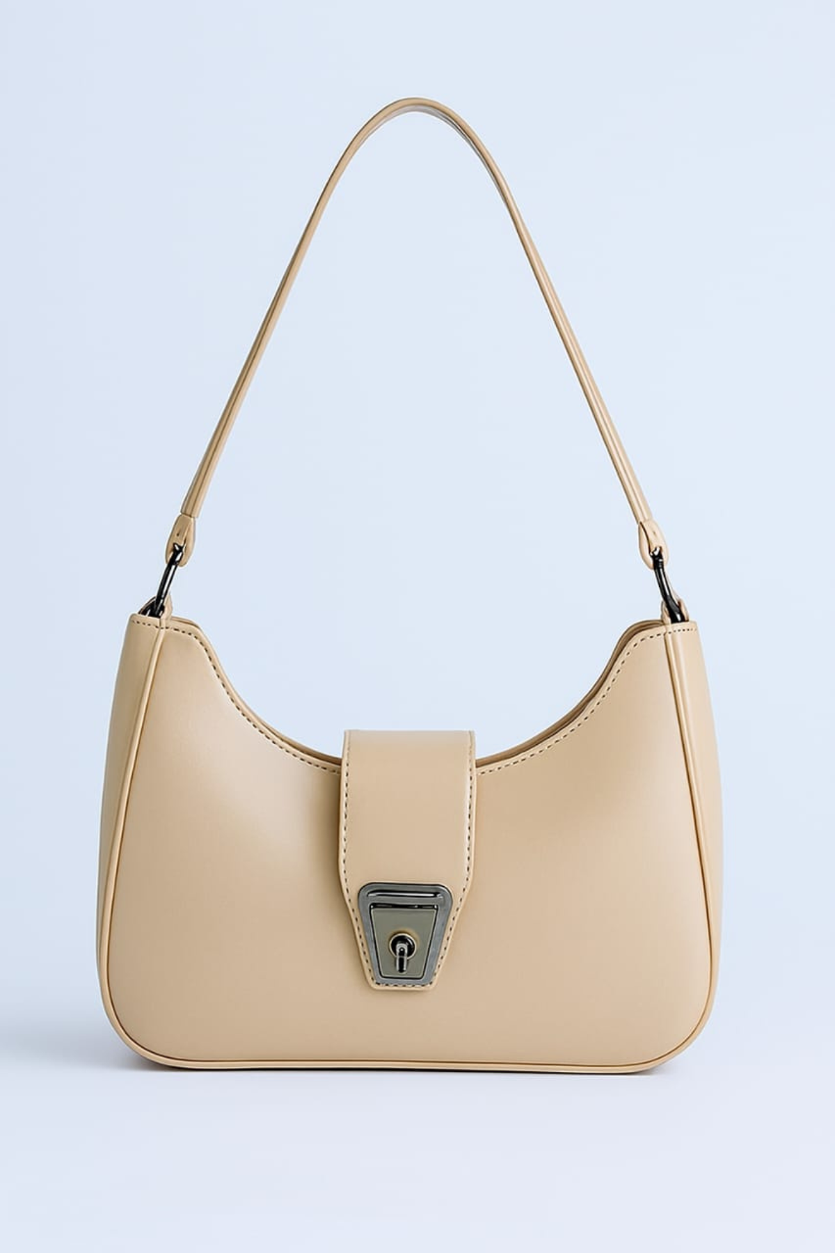 Women Trendy Half Moon Leather Handbag