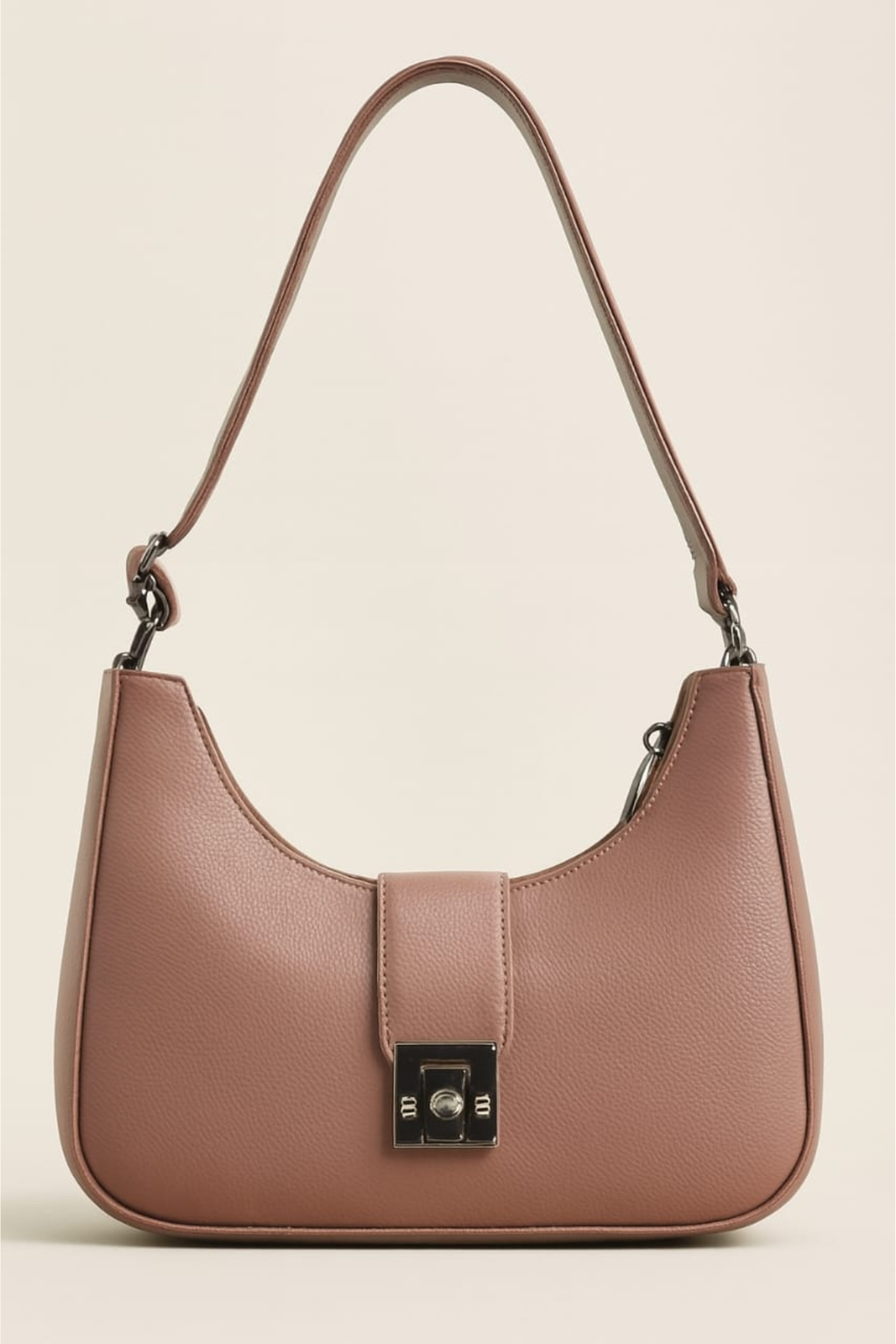 Women Trendy Half Moon Leather Handbag