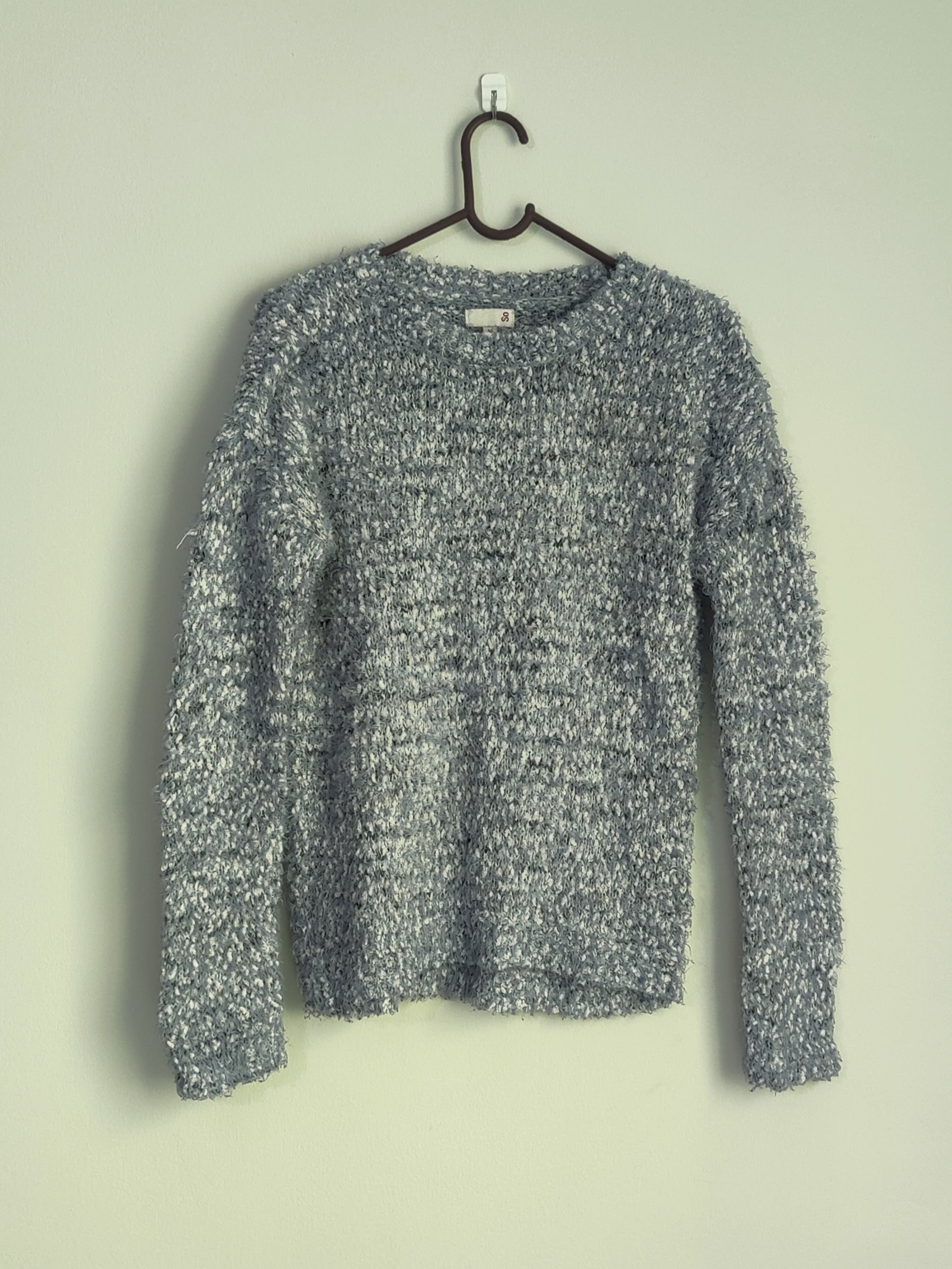 Gray Chunky Knit Sweeter